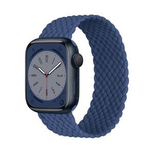 Blue Braided Solo Loop for Apple Watch Band 40mm 41mm 38mm